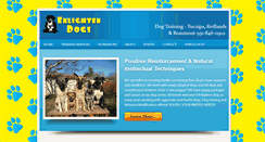 Desktop Screenshot of enlightendogs.com